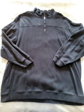 Men's Half-Zip Sweater Pullover - Black